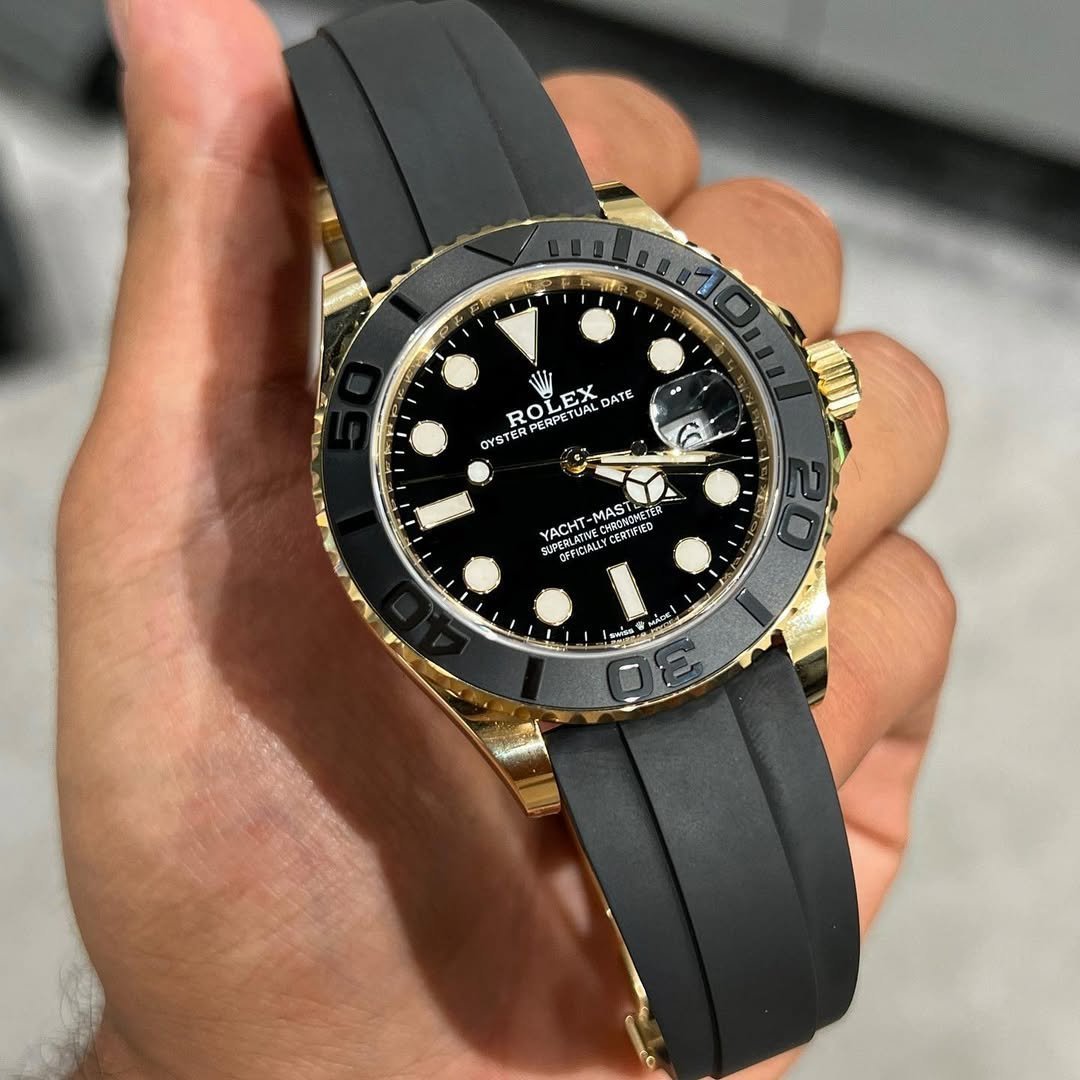 ROLEX YACH MASTER GOLD BLACK
