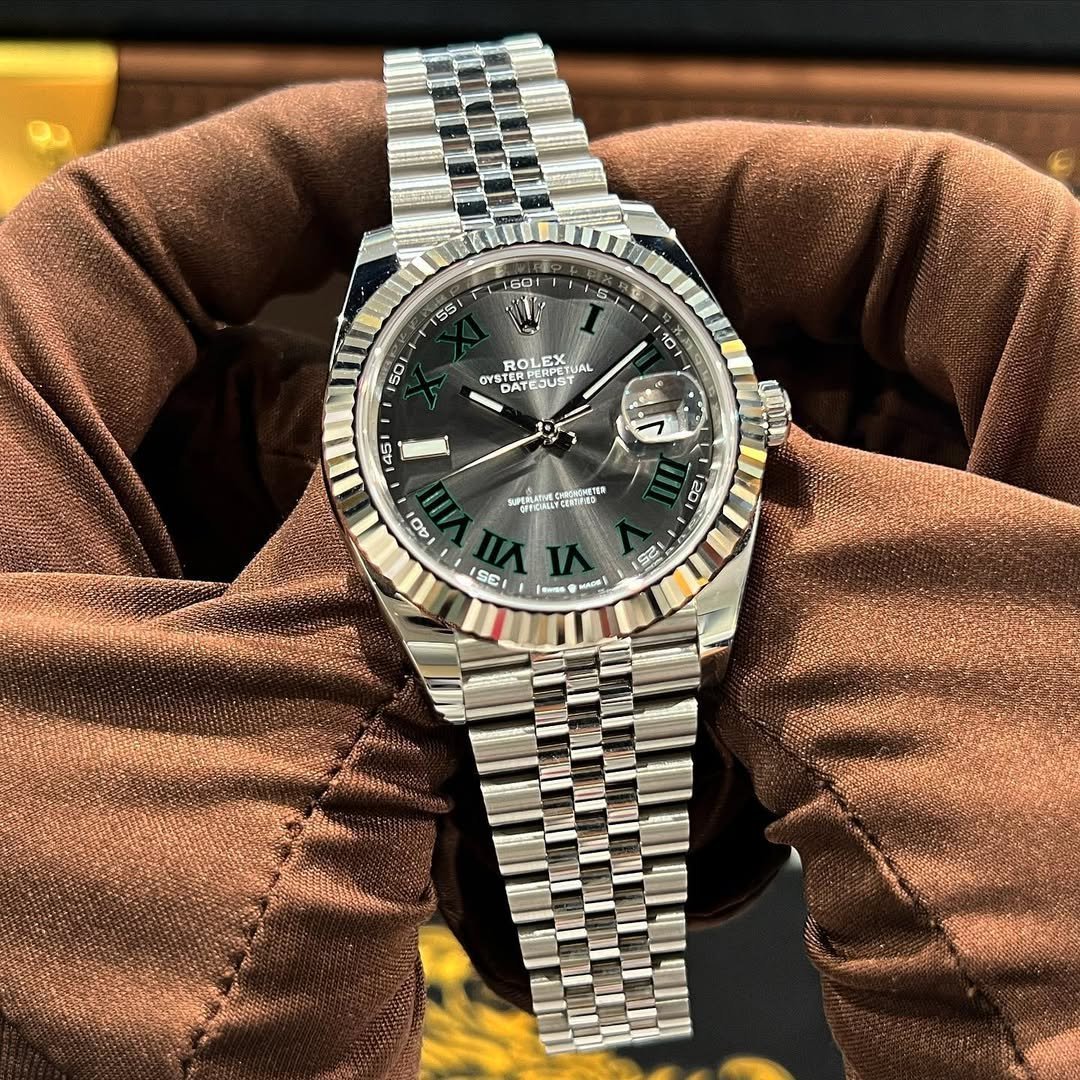 ROLEX DATE JUST ROMAN DAIL FULL SILVER